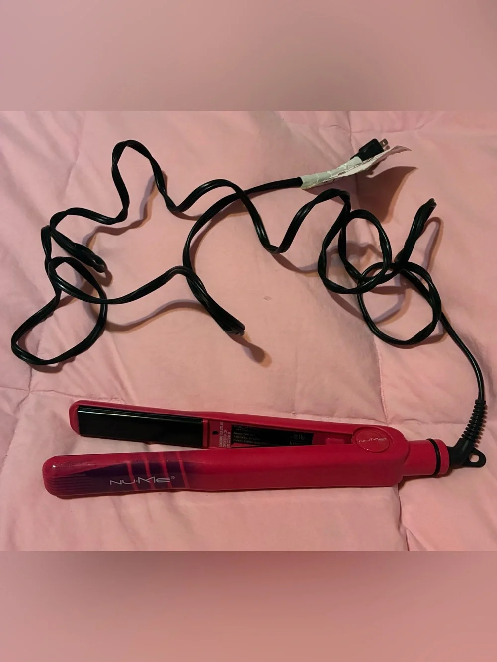 NuMe Power Couple Pink Hair Straightener
